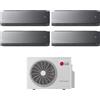 LG Condizionatore LG Quadri Split ARTCOOL MIRROR AI AIR 9+9+9+9 con MU4R25 R-32 Wi-Fi Integrato