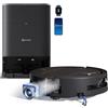 ECOVACS DEEBOT T80 OMNI Robot Aspirapolvere Lavapavimenti, 18.000 Pa, Spazzola OZMO ROLLER, ZeroTangle 3.0, Lavaggio Mocio con Acqua Calda a 40-75 °C, Asciugatura ad Aria Calda, Nero
