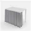 DEGHI Set di 2 tende laterali per lato da 2 m per gazebo bioclimatico 3x2 m grigio