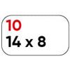 markin Etichette bianche permanenti Markin Copiatabu 14x8 mm - conf. 10 blister da 10 ff - X11010