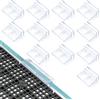 LINLAN 6mm 12 Pezzi Supporti Copriacquario in Acrilico, Clip di Fissaggio per Coperchi Vasche Senza Cornice | Staffe Regolabili per Acquari Rimless