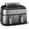 Philips 5000 series Airfryer doppio cestello con cottura a vapore, friggitrice ad aria da 9.0L, 19 metodi di cottura, App per ricette, NA555/00