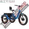 Triciclo Bicicletta Elettrica Z-TECH ZT-80-A FAT TRIKE 3 Ruote 250W 13 Ah 48V Batteria Litio -Blu