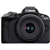 Canon Fotocamera Mirrorless 24,2 Mpx CMOS RF-S 18-45 IS STM EOS R50 5811C023