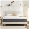 Twirest Materasso 140 x 190 cm, spessore 18 cm, materasso in schiuma memory foam, durezza media, 7 zone, supporto perfetto, reversibile a due lati, comodo e durevole (140 x 190 x 18 cm)