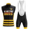 Mydawan Completo Ciclismo Uomo Abbigliamento Bici MTB Estivo,Maglia Ciclista Maglietta da Ciclo Senza Maniche Gilet e Salopette Pantaloncini con 19D Gel Imbottiti,Tuta Bicicletta Asciugatura Rapida(A7,XL)
