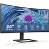 Philips Monitors Philips 346E2CUAE/00 Monitor 34 VA WLED 3440 x 1440 HDMI/DP Curved, Nero, 34