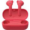 Defunc True Basic IPX4 impermeabile Bluetooth 5.0 cuffie in-ear senza fili con microfono integrato, lunga durata di riproduzione e custodia di ricarica (rosso)