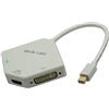 BELIN LINK Adattatore da Thunderbolt a HDMI 4K per HDMI DVI VGA, adattatore da mini DisplayPort a HDMI 4K 3 in 1, mini DP a HDMI con connettore placcato oro, compatibile con MacBook Pro, Mac Book Air Surface