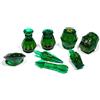 PolyHero Dice PolyHero Rogue - Set da 8 Dadi a Facce Miste - Emerald Emissary