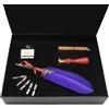 Penna stilografica set Lux viola