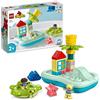 LEGO DUPLO Parco Acquatico, Giochi da Bagnetto per Bambini e Bambine dai 2 Anni in su con Isola Galleggiante, Tartaruga e Stella Marina, Facile da Pulire, Giocattoli per Vasca da Bagno 10989