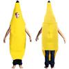 SAIIURV Costume Banana, Divertente Costume da Banana per Bambini, Tunica a Forma di Banana, Unisex, Divertente Novità Costume per Halloween, Feste, Carnevale, Natale ed Eventi Cosplay (Giallo)