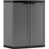 Keter Armadio basso in resina grigio e nero 68 x 39 x h 87 cm Jolly