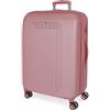 MOVOM Riga Valigia Grande Rosa 56 x 80 x 29 cm Rigida ABS Chiusura TSA 91L 4,7 kg 4 ruote doppie bagaglio mano, Rosa, Taglia unica, Valigia grande