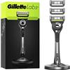 Gillette Labs Rasoio Uomo Con Barra Integrata, 1 Manico, 3 Lamette Di Ricambio