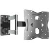 RICOO Supporto TV parete S1022 27"-55" pollici 69-140 cm Staffa televisore Girevole Inclinabile Porta televisione universale VESA 75 x 75-200 x 200 Nero
