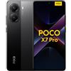 Xiaomi POCO X7 Pro (smartphone), 8+256GB, 50MP camera principale con OIS, batteria da 6.000mAh (typ) con ricarica HyperCharge da 90W, IP68, funzioni AI (caricabatterie non incluso), Nero