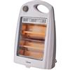 bimar HR304 Stufetta a infrarossi, Stufetta Elettrica a Basso Consumo 800W per Ambienti Piccoli da Esterno/Interno, 2 Resistenze Stufa al Quarzo e 2 Potenze Riscaldamento, Radiatore Portatile