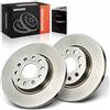 Frankberg 2 dischi freno anteriori ventilati Ø280mm 5C0615301 1K0615301AC | Compatibile con: Altaea XL 5P5 5P8, Golf Plus Van 521, A3 8P1, Golf Plus 521 5M1, O.c.t.a.v.i.a II 1Z3, Scarabeo 5C1 5C2