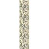 Ambiance Sticker Carta da parati in tessuto non tessuto pre-incollato, rotolo di carta da parati tropicale, tonalità di verde e foglie di beige, adesivo decorativo, 1 rotolo di altezza 300 x larghezza