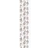 Ambiance Sticker Carta da parati in tessuto non tessuto pre-incollato Rotolo Wallpaper Tropical Palme Vintage Bianco e Marrone Adesivo Decorativo - 1 rotolo di H300 x L60 cm