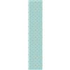 Ambiance Sticker Carta da parati in tessuto non tessuto pre-incollato, rotolo da carta da parati retrò Aquamarine e giallo, adesivo decorativo, 1 rotolo di altezza 300 x larghezza 60 cm