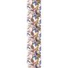 Ambiance Sticker Carta da parati in tessuto non tessuto pre-incollato, rotolo di carta da parati tropicale, rosa, foglie di banano e fiori di paradiso, adesivo decorativo, 1 rotolo di altezza 300 x