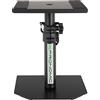 Pronomic SLS-36P BK Supporto da Tavolo per Monitor Studio - Supporto Casse Robusto per Monitor Studio - Struttura Solida - Regolabile in Altezza da 25,5 a 41 cm - Piano con Fasce in Gomma - Nero