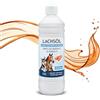 Koi- und Bonsaipark Herdecke Olio di salmone da 500 ml per cani, gatti e cavalli, ricco di acidi grassi Omega 3 e 6, olio di pesce naturale al 100%, in un contenitore da 0,5 litri