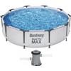 Bestway Steel Pro Max 56408 - Piscina Rotonda + Pompa filtro 16 W