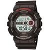 Casio Orologio Quarzo Uomo, misura cassa 51.00mm con quadrante LCD Digitale e cinturino Nero in Rubber Strap GD-100-1AER