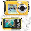 Comius Sharp Macchina Fotografica Subcquea, Comius Sharp Fotocamera Subacquea Digitale 10FT FHD Video 30MP Photo 16X Digital Zoom con Scheda di Memoria da 32G per Selfie Subacquei, Immersione, Nuoto