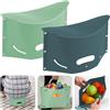 Lvjkes Sgabello pieghevole, Sgabello pieghevole portatile 2 in 1, Portata 75 kg, Adatto a bambini e adulti, Adatto per Bagno, campeggio, camera dei bambini e viaggio (Blu+Verde)