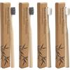 Generico 4pcs Spazzolino Bamboo, Spazzolino da denti in bambù, Spazzolini da Denti in Bambù Extra Morbidi con 20.000 Setole,100% Senza BPA, Ecologici e Biodegradabili, Ideali per Gengive Sensibili e Igiene Ora
