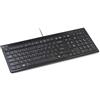 Kensington Tastiera Advance Fit Standard con Profilo Sottile da 19 mm, Layout Italiano QWERTY, Cavo USB da 1.9 m, Nero, K72357IT