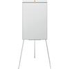 Nobo Impression Pro Lavagna Magnetica Cancellabile a Secco con Barra per Fogli e Cavalletto in Acciaio Regolabile in Altezza, 1 x Portapenne, 1 x Pennarello e Ganci, 678 x 1845 mm - Bianco