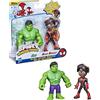SPIDEY AND HIS AMAZING FRIENDS Hasbro Spidey and his Amazing Friends- SAF Hero Reveal Miles And Hulk, F22455X1