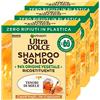 Garnier 3x Garnier Ultra Dolce Shampoo Solido Ricostituente Tesori di Miele con Ingredienti di Origine Naturale per Capelli Fragili che si Spezzano - 3 Shampoo Solidi da 60g