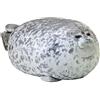 JAWSEU Cuscino di Peluche con foca Carina con Corpo paffuto, Realistico Ripieno di Vita Marina Sigillo Morbido Cuscino di Bambola per Bambini Giocattoli Regalo di Compleanno, 30CM