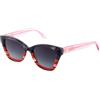 Naïf NAIF IZARO, Occhiali da Sole Women's, Grigio con Jaspeado Rosso, Grande