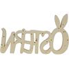 HEITMANN DECO Scritta in velluto pasquale - beige - ca. 25 x 15 cm