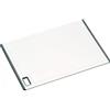 Kesper 30891 - Tagliere grande in plastica, 36 x 25 x 0,9 cm, Bianco/Grigio