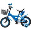 Ealtqund Bicicletta per bambini da 12 pollici per ragazzi e ragazze in lega di acciaio al carbonio bicicletta per bambini dai 2 ai 4 anni in su, veicoli di allenamento con ruote di supporto per