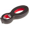 Westmark Apribottiglie multi-uso, Interno gommato, 14 x 6 cm, Acciaio inox/Plastica, Nero/Rosso, 10552270