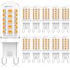 Eco.Luma G9 Lampadine LED Bianco Caldo 2700K, G9 LED 3W Equivalente G9 40W 50W Lampada Alogena, Angolo a fascio 360 °Non Dimmerabile, 500LM, AC220-240V, Risparmio energetico, Confezione da 5