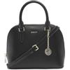DKNY Bryant Dome Satchel, Cartella Donna, Nero/Oro, Taglia Unica