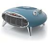 Ariete 8211 Termoventilatore da tavolo, Stufetta elettrica, 2000W, Termostato, Silenzioso, Griglia e piedi cromati, Celeste
