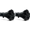 ERKO 100 pezzi di fascette di cablaggio professionali 400 x 4,8 mm Supporto ordina cavi. Base per fascetta di cablaggio di colore nero, resistente allatemperature. (Confezione da 2)