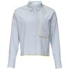 s.Oliver 2150527 Camicia a Maniche Lunghe, Celeste, 50 Donna